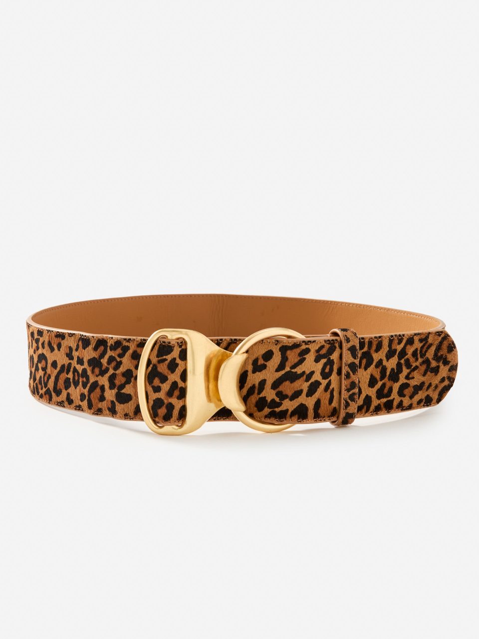 Isobel Pony Hair Belt in Leopard