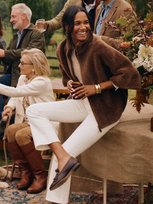 Gretchen Faux Fur Zip Poncho