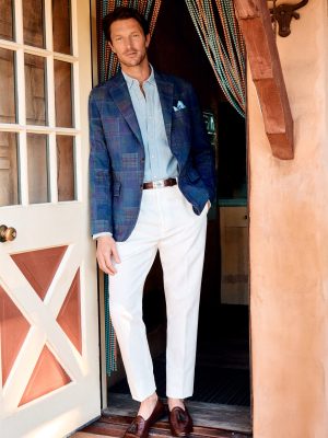 Linen Cotton Twill Oxford Pants