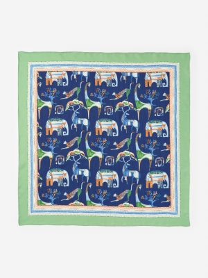 Amoura Silk Scarf in The Wild Square
