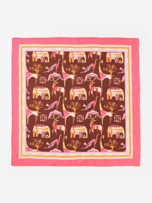 Amoura Silk Scarf in The Wild Square