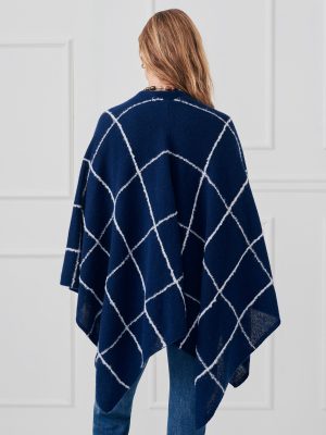 Chantal Cashmere Wrap in Window Pane