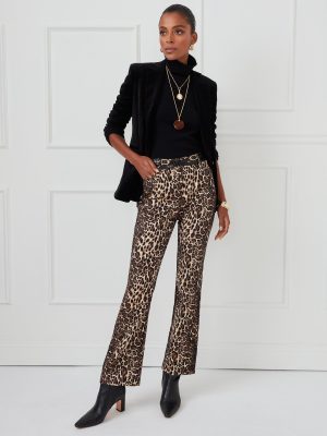 Dax Pants in Cheetah Jacquard