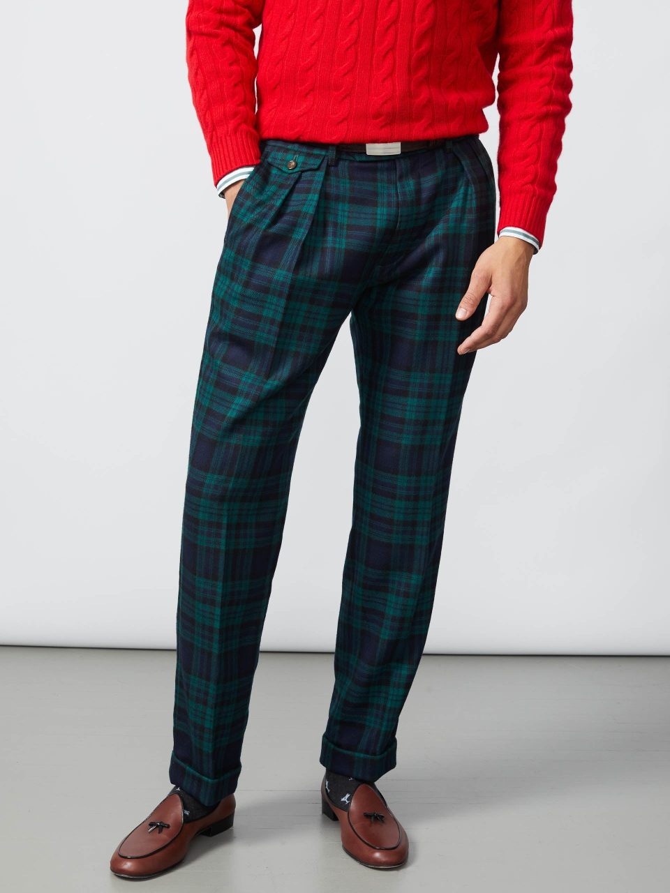 Lange Wool Pants in Tartan