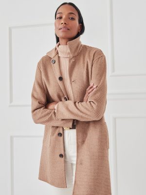 Frade Reversible Coat in Herringbone