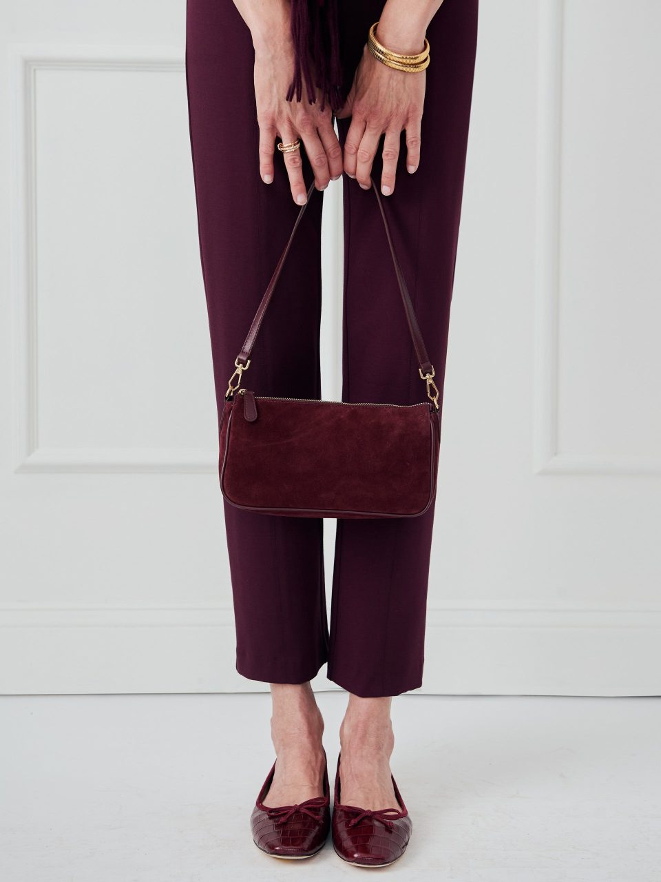 Mel Suede Handbag