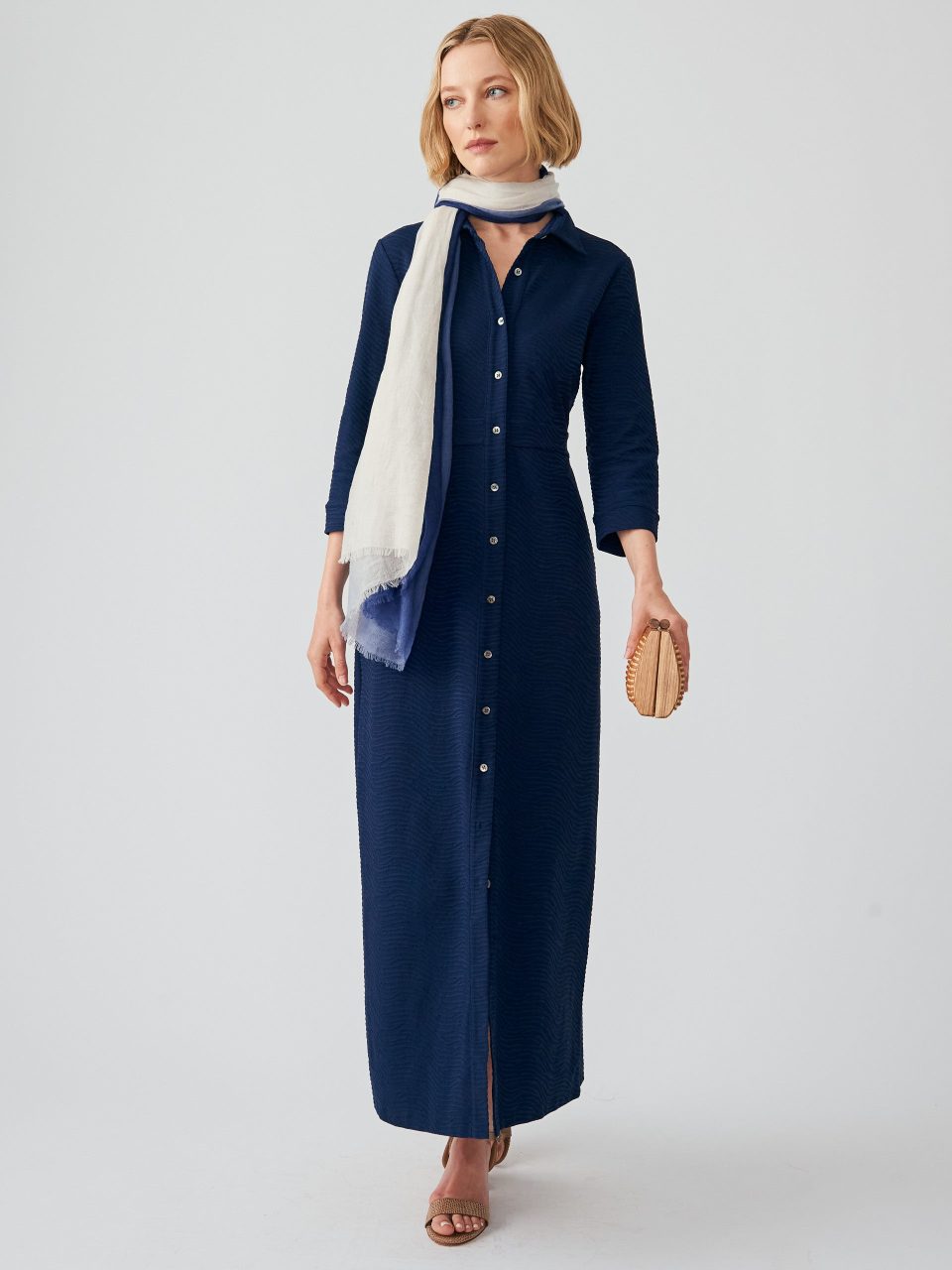 Kailyn Maxi Dress in Radio Waves Jacquard