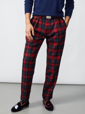 Lange Wool Pants in Tartan