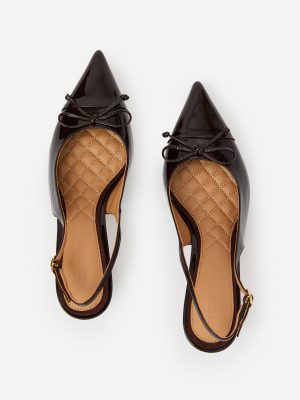 Miriam Patent Leather Slingback Heels