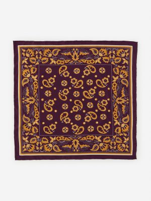 Nikka Silk Scarf in Squared Away