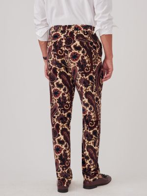 Oxford Velvet Pants in Baroque Paisley
