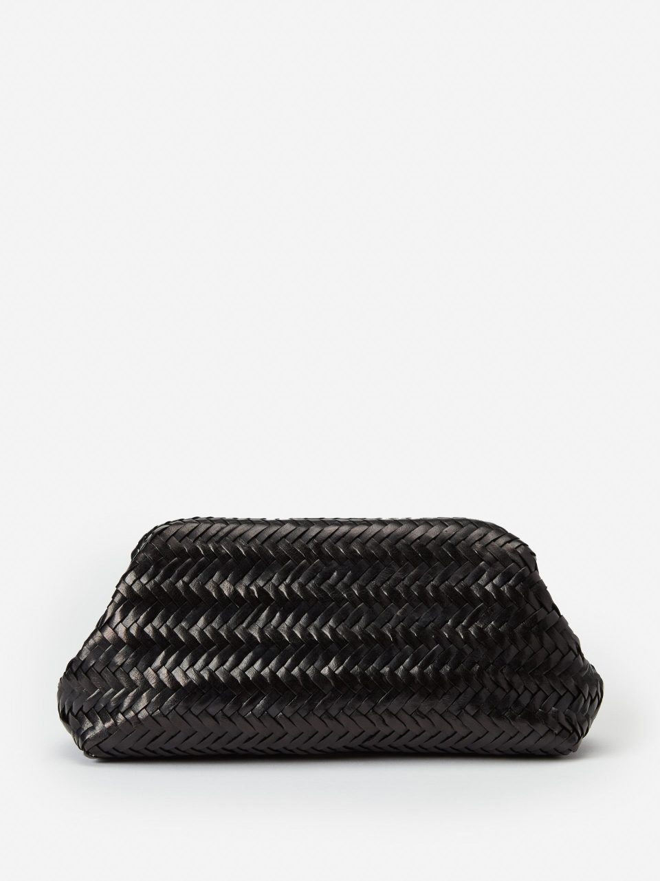 Palmer Woven Leather Clutch