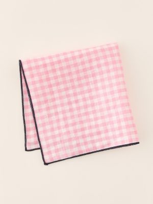 Linen Pocket Square in Gingham