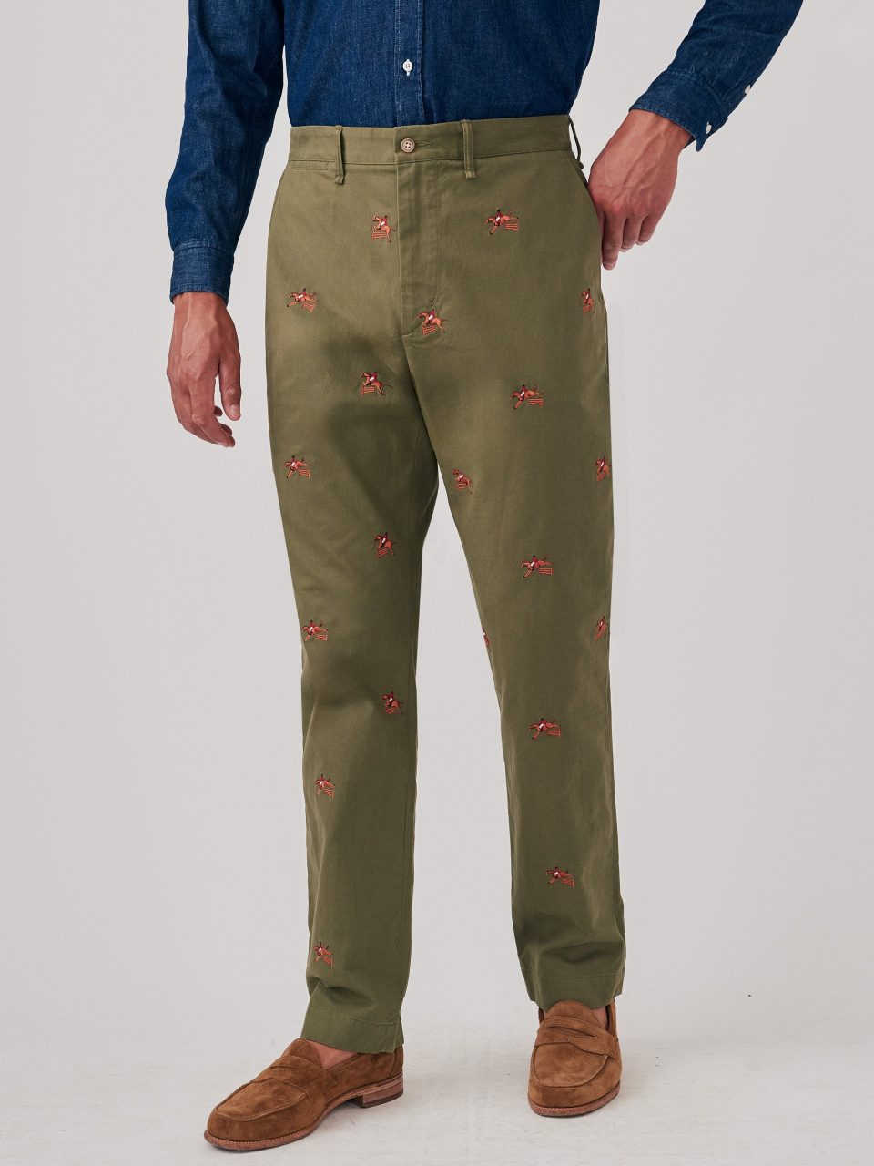 Redding Straight-Fit Chino Pants in Embroidered Jockey