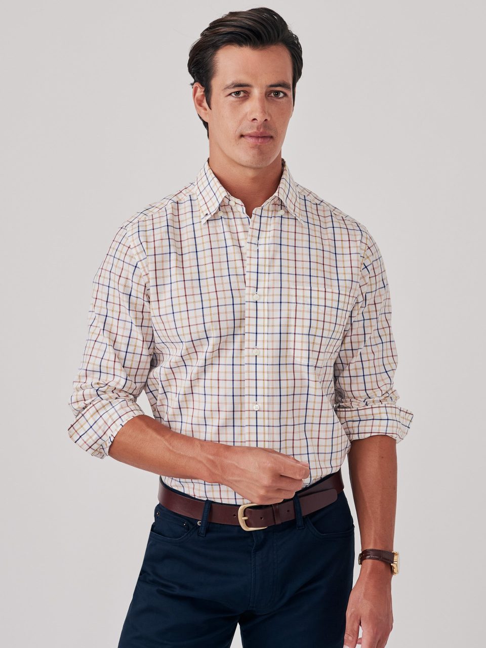 University Classic Fit Shirt in Tattersall