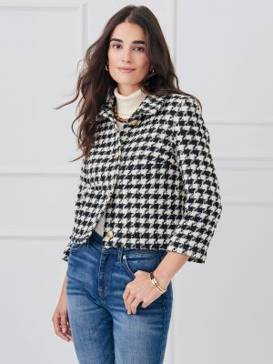 Violette Jacket in Houndstooth