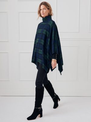 Zora Poncho in Black Watch