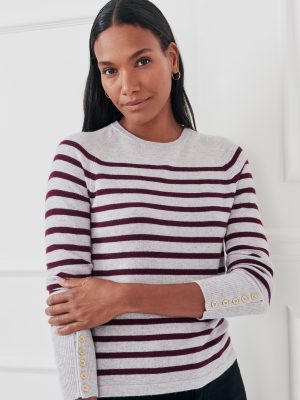 Zosia Cashmere Sweater in Stripe
