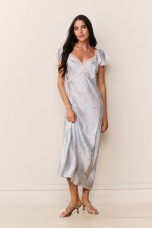Eline Silk Floral Maxi Dress