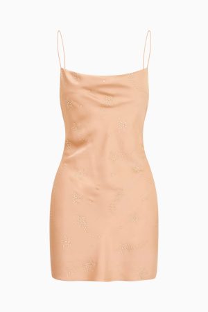 Kalora Celestial Crystal Satin Mini Dress